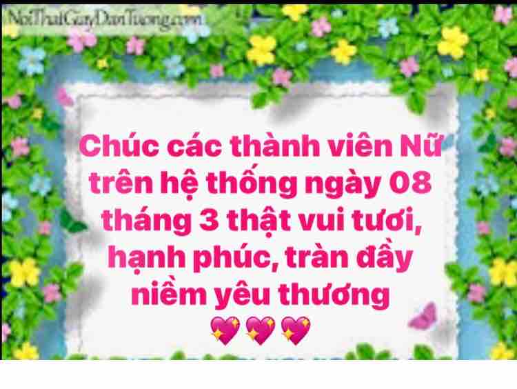 ❤️❤️ GÓT HỒNG ❤️❤️ Chúc mừng ngày Phụ Nữ 8/3.