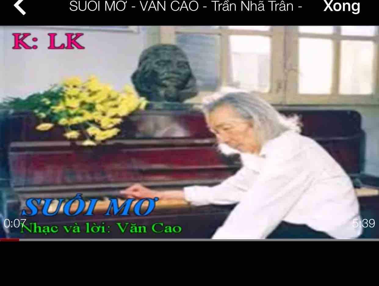 SUỐI MƠ - VĂN CAO - Trần Nhã Trân -