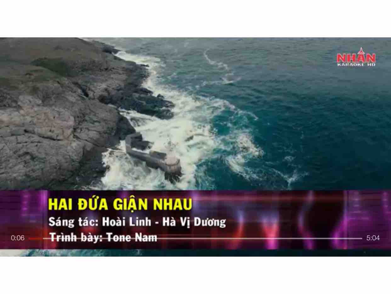 Karaoke Hai Đứa Giận Nhau Tone Nam | Nhan KTV