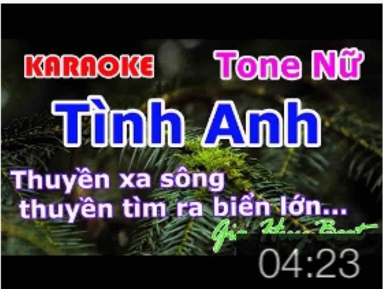 Karaoke - Tình Anh - Tone Nữ - Nhạc Sống