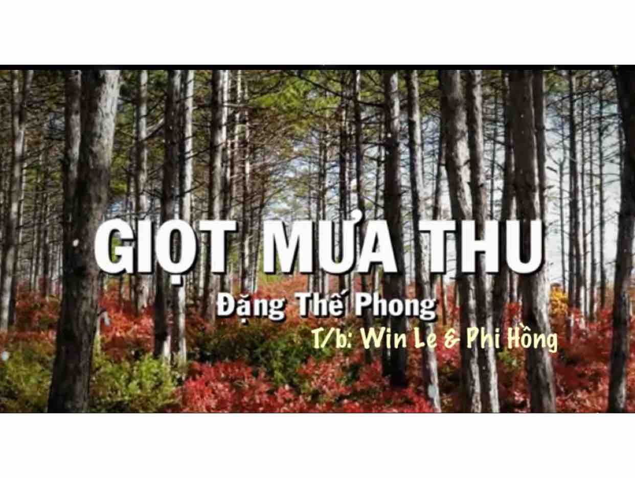 GIỌT MƯA THU
